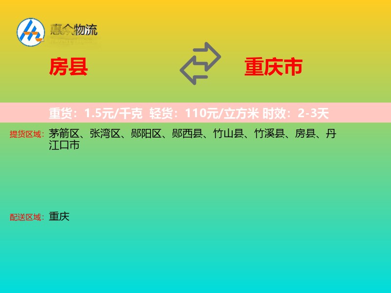 房县到重庆市长途搬家