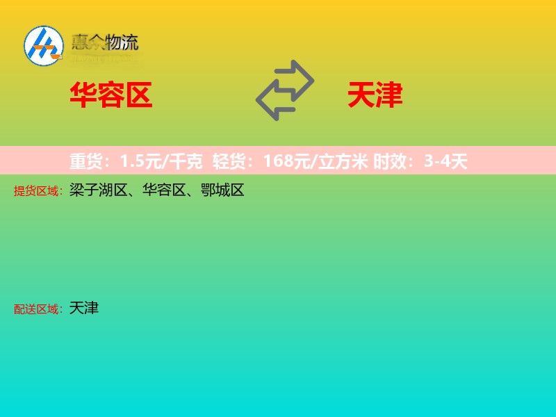 华容区到天津长途搬家
