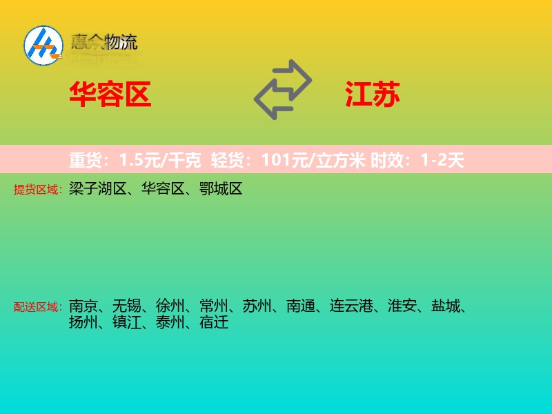 华容区到江苏长途搬家