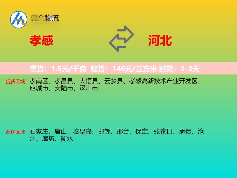 孝感到河北长途搬家
