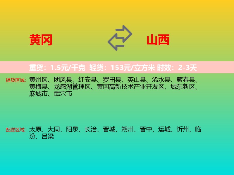 黄冈到山西长途搬家