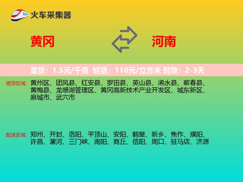 黄冈到河南轿车托运