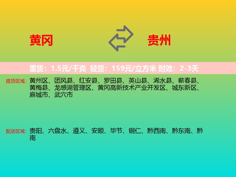黄冈到贵州长途搬家