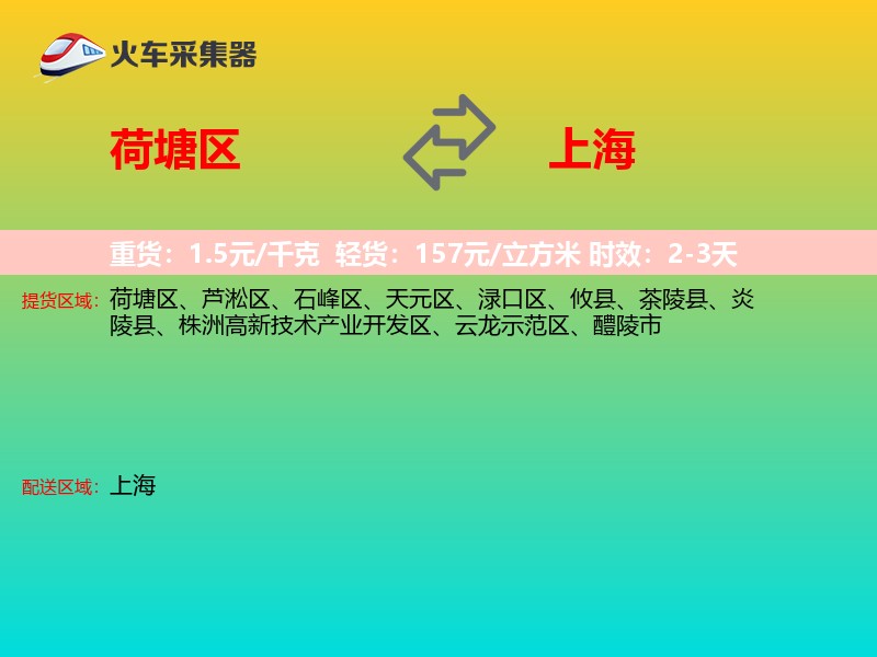 荷塘区到上海轿车托运