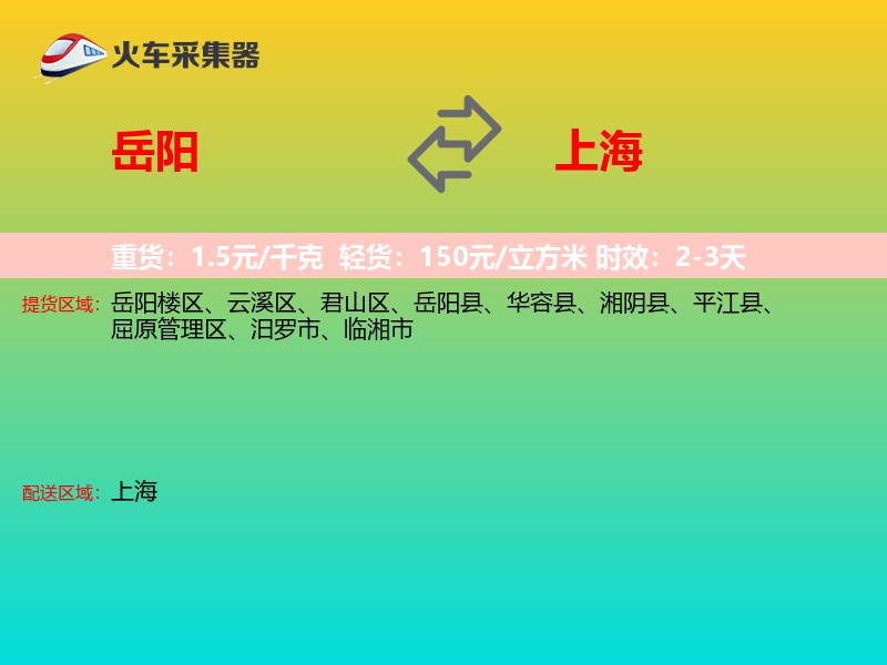 岳阳到上海轿车托运