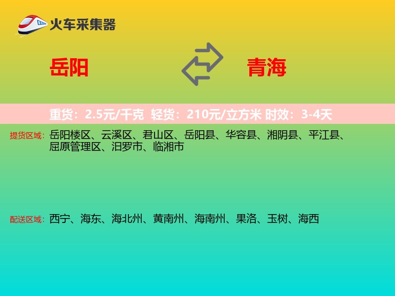 岳阳到青海轿车托运