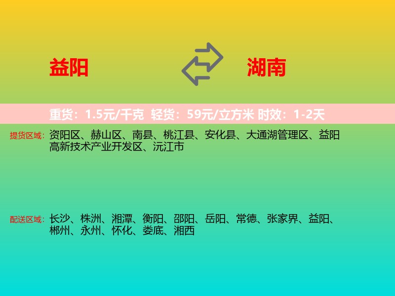 益阳到湖南长途搬家