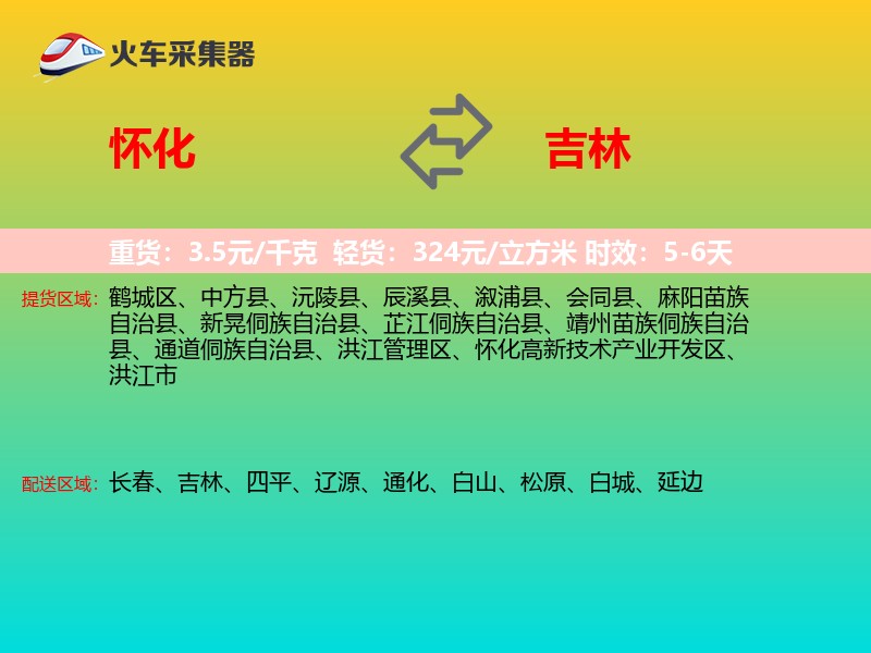 怀化到吉林轿车托运