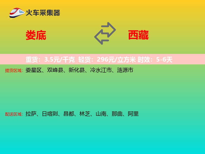 娄底到西藏物流专线