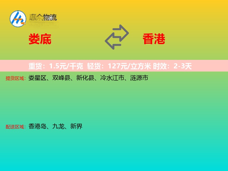 娄底到香港轿车托运