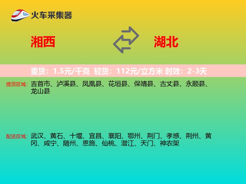 湘西到湖北轿车托运