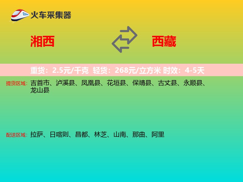 湘西到西藏长途搬家