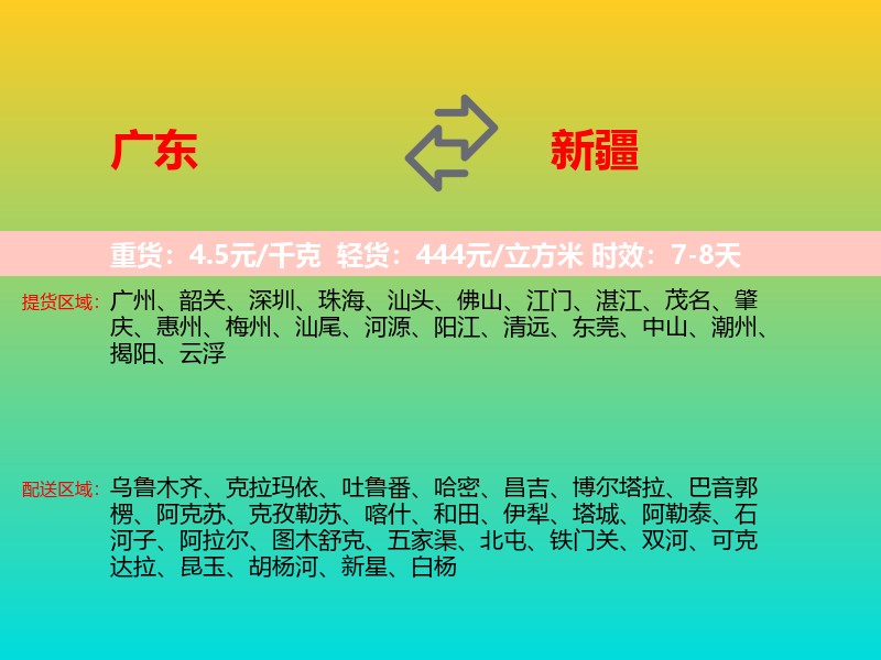 广东到新疆长途搬家