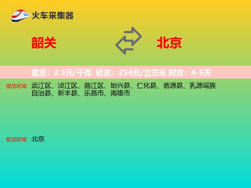 韶关到北京长途搬家