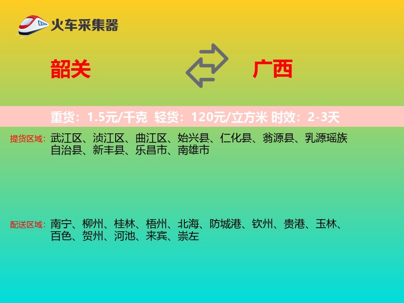 韶关到广西长途搬家