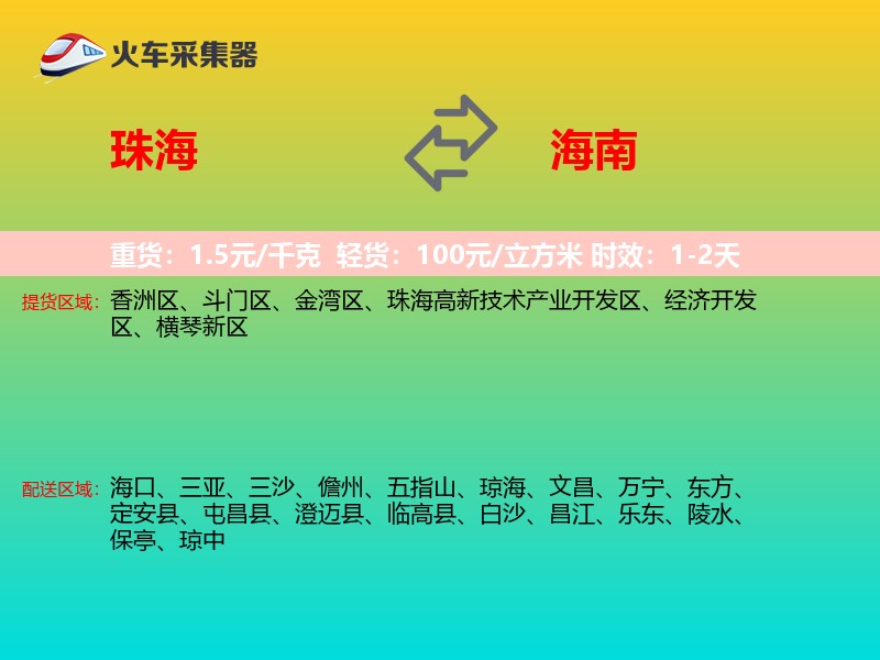 珠海到海南轿车托运