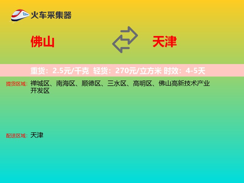 佛山到天津轿车托运