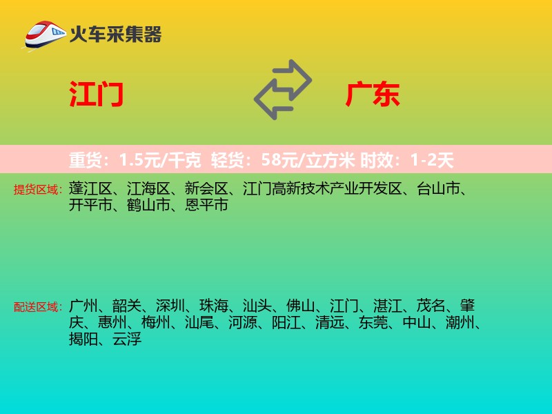 江门到广东轿车托运