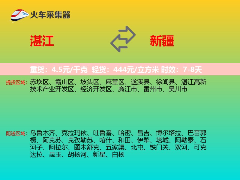 湛江到新疆长途搬家