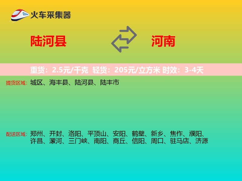 陆河县到河南轿车托运