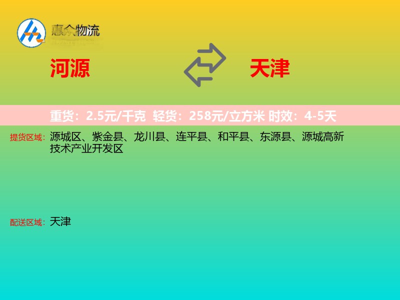 河源到天津长途搬家
