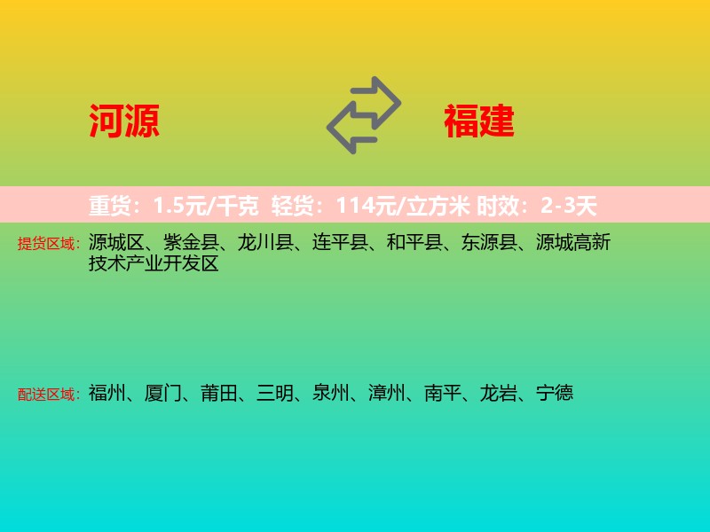 河源到福建长途搬家