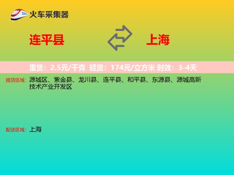 连平县到上海长途搬家