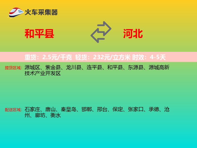 和平县到河北长途搬家