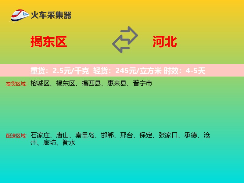 揭东区到河北长途搬家