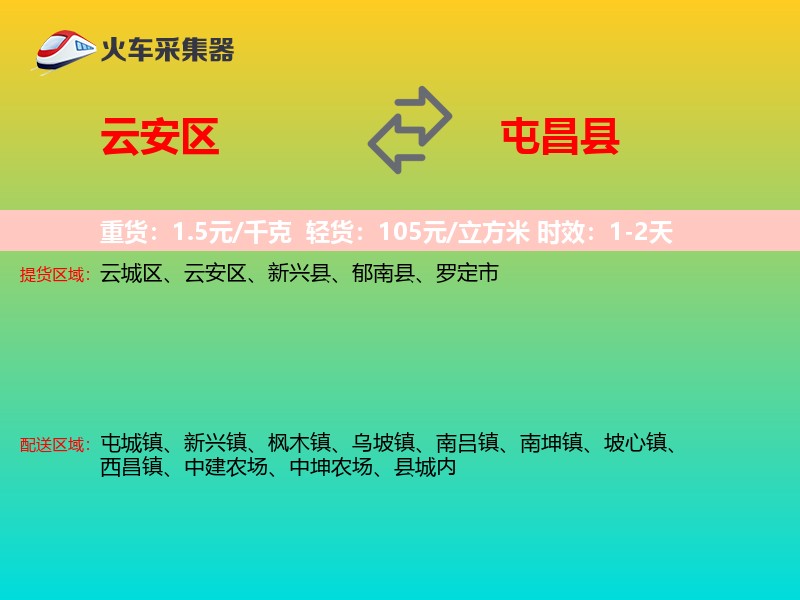 云安区到屯昌县物流专线