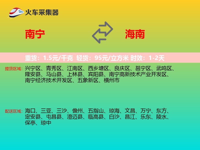 南宁到海南长途搬家