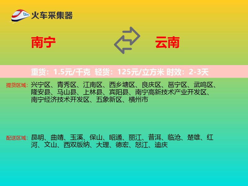 南宁到云南长途搬家