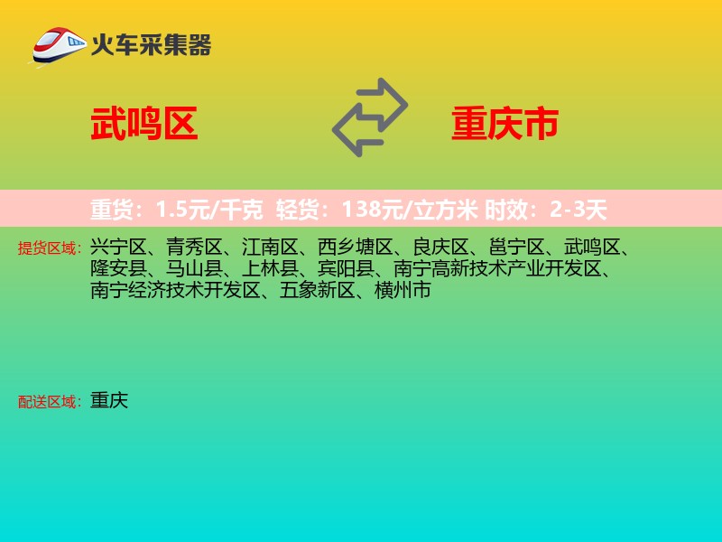 武鸣区到重庆市长途搬家