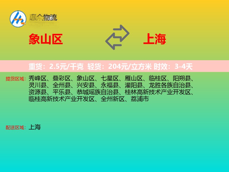 象山区到上海轿车托运