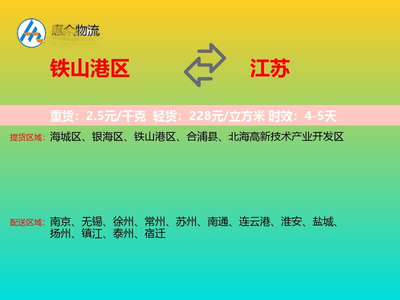 铁山港区到江苏长途搬家