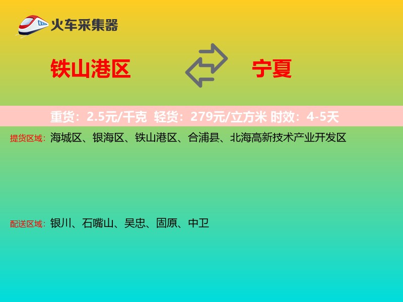 铁山港区到宁夏长途搬家