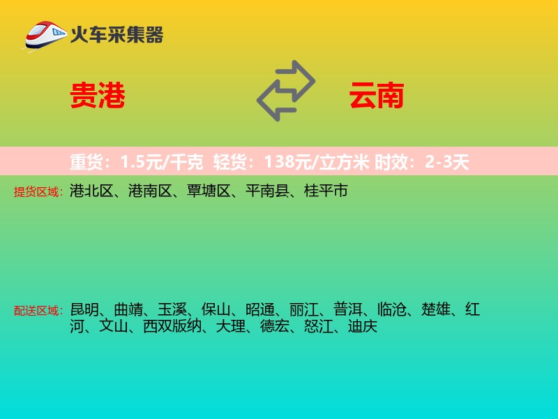 贵港到云南长途搬家
