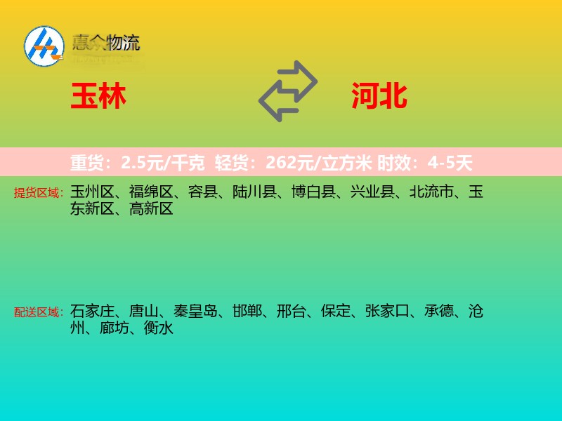 玉林到河北长途搬家