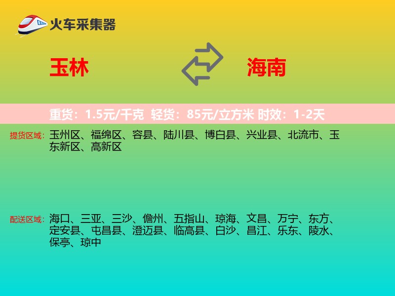 玉林到海南轿车托运
