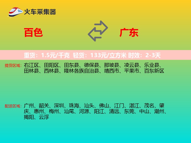 百色到广东轿车托运