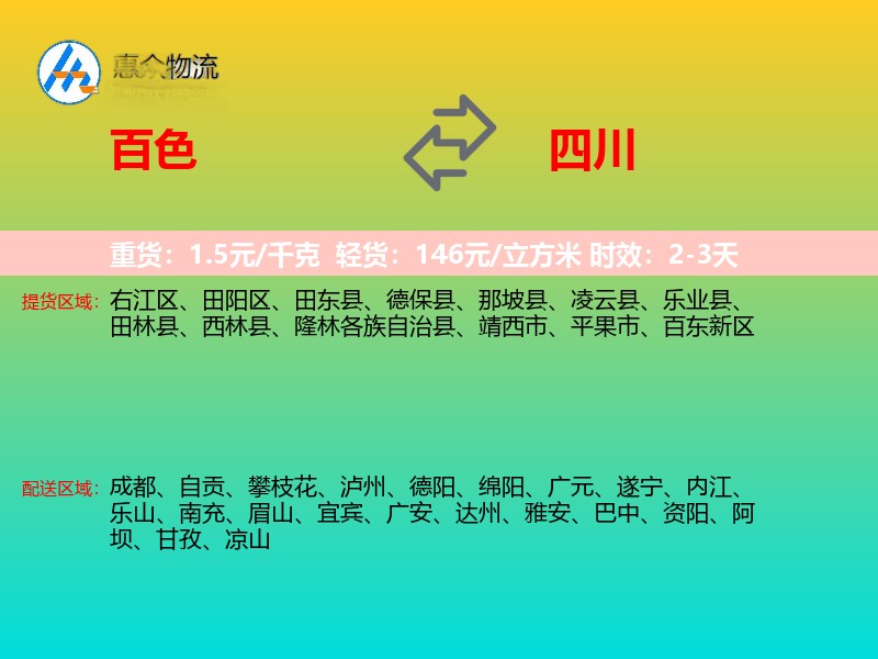 百色到四川长途搬家