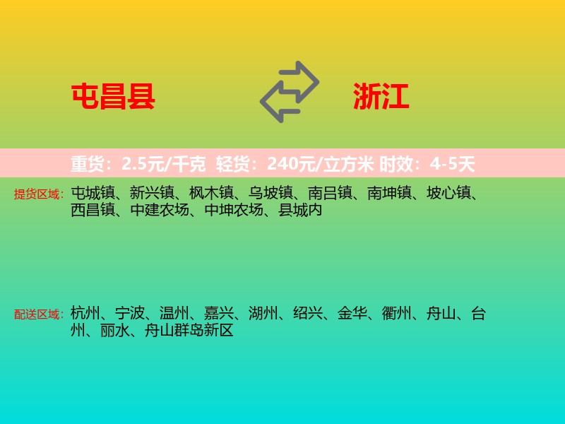 屯昌县到浙江长途搬家