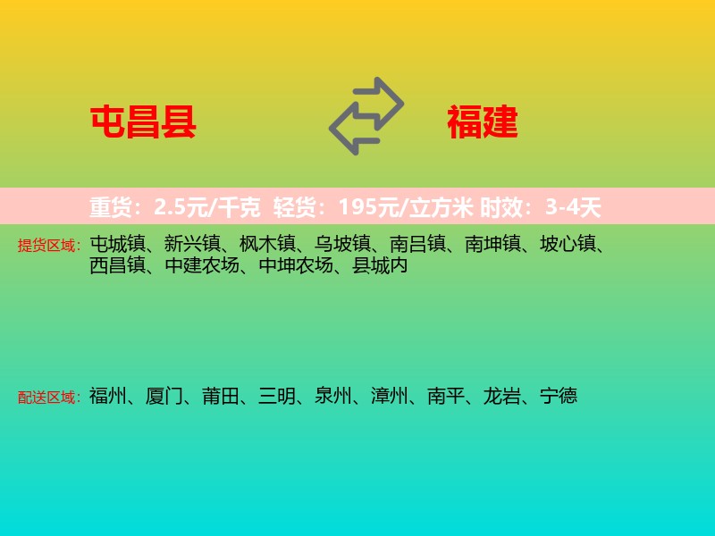 屯昌县到福建长途搬家