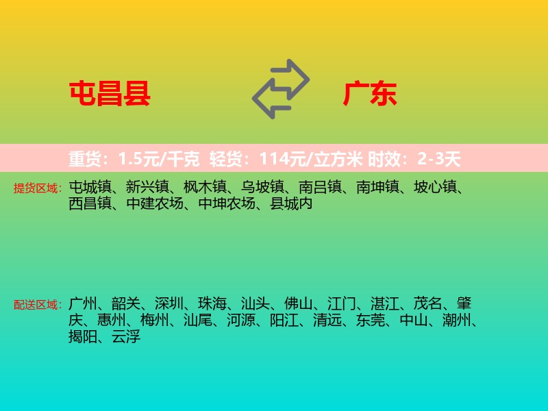屯昌县到广东长途搬家