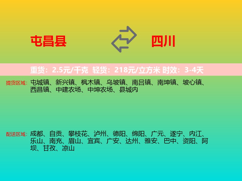 屯昌县到四川长途搬家