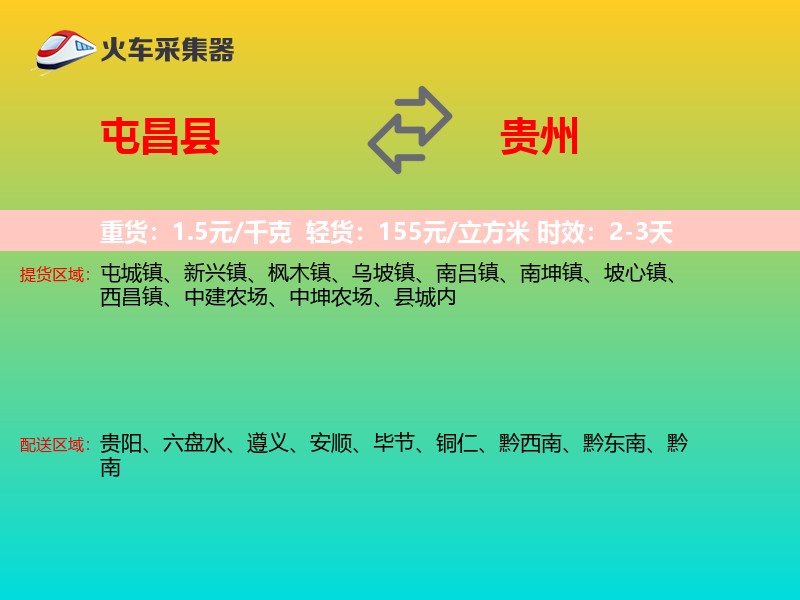 屯昌县到贵州物流专线