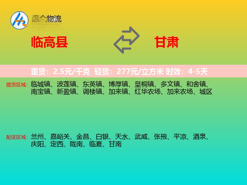 临高县到甘肃轿车托运