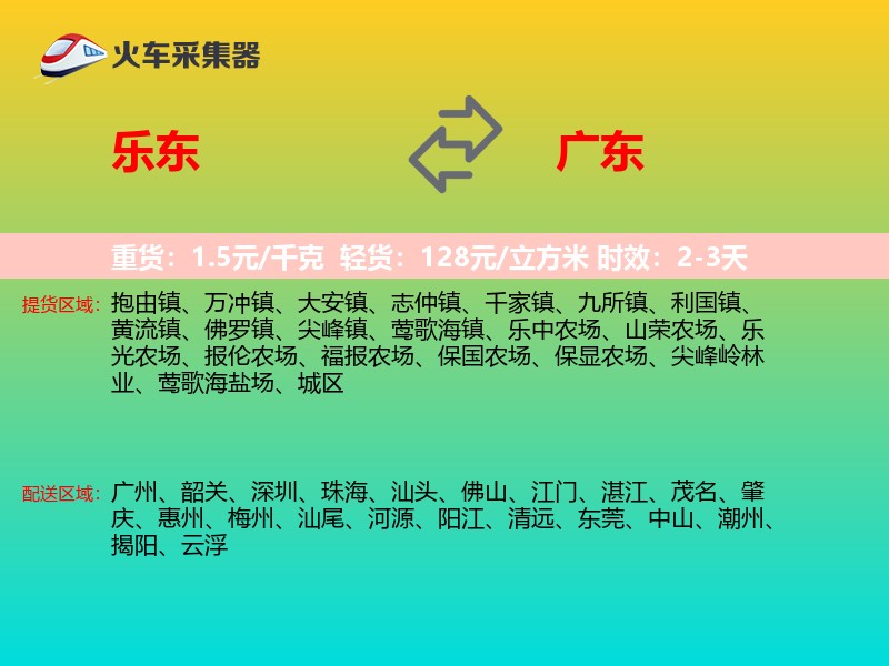 乐东到广东轿车托运