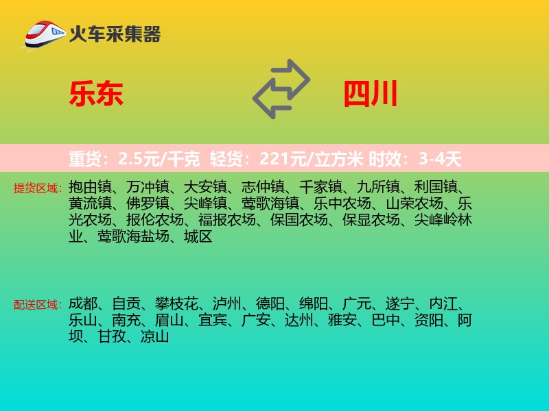 乐东到四川长途搬家