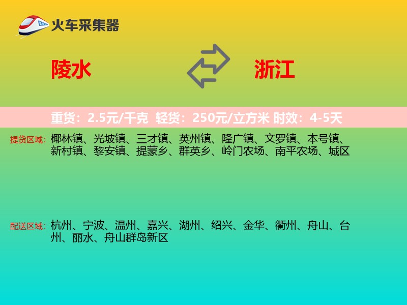陵水到浙江长途搬家